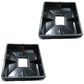 Qty 2: 4" Square Rubber Bumper Plug Fits Internal Use Replaces OTK20-0470