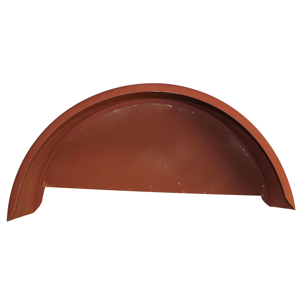 Steel Single Axle Trailer Fender with Back for 14" & 15" Tires (9" x 32" x 15")