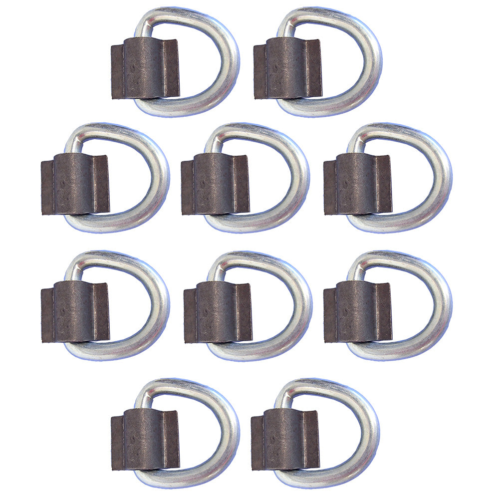 Qty 10: 3/8" Weld On D-Ring Fits Universal Products Replaces 10WR15