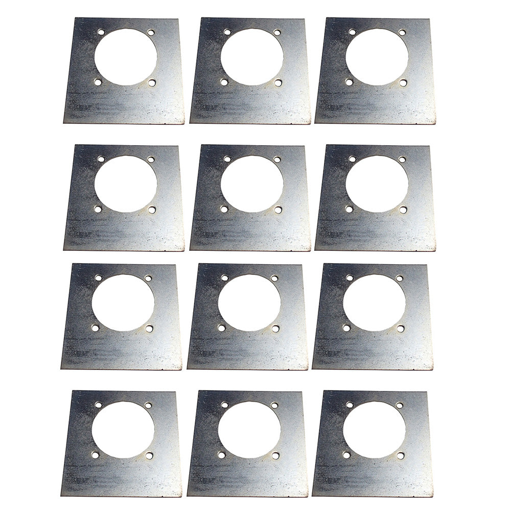 (12) Backing / Mounting Plates for D-Ring Tie Down Recessed D-Rings Rope Ring