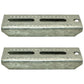 Qty. 2: 8" Upright Bunk Board Brackets Fits Universal Products