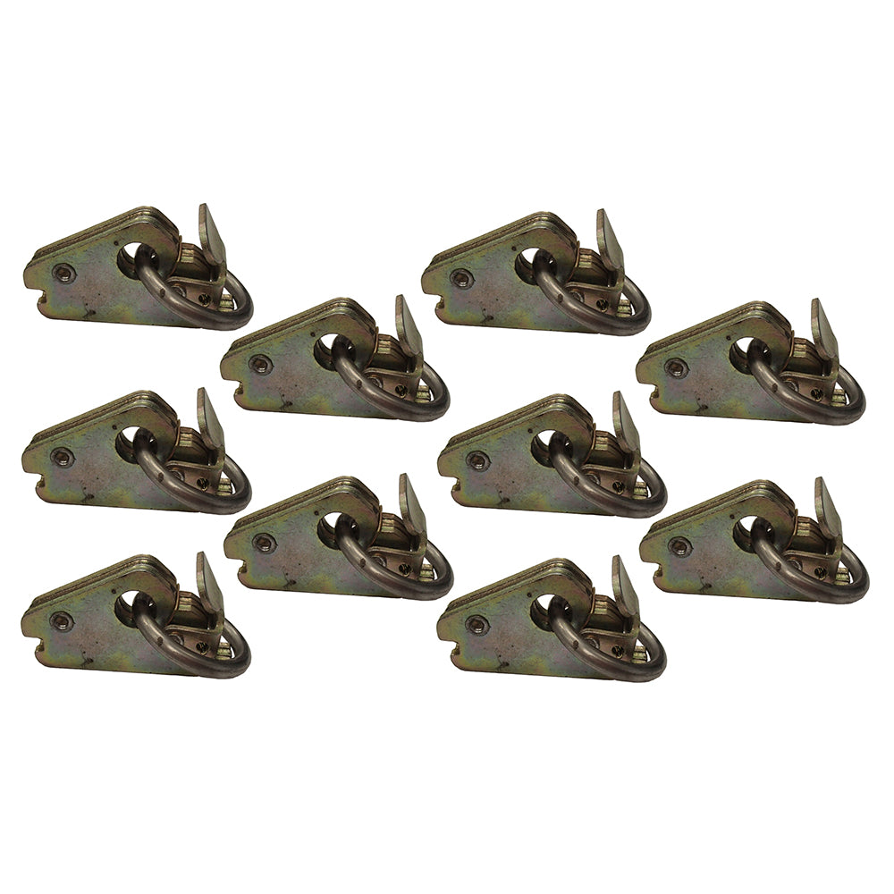 10 HD E Track O Ring Fitting for Enclosed Trailer Van Truck Tie Down Toy Hauler