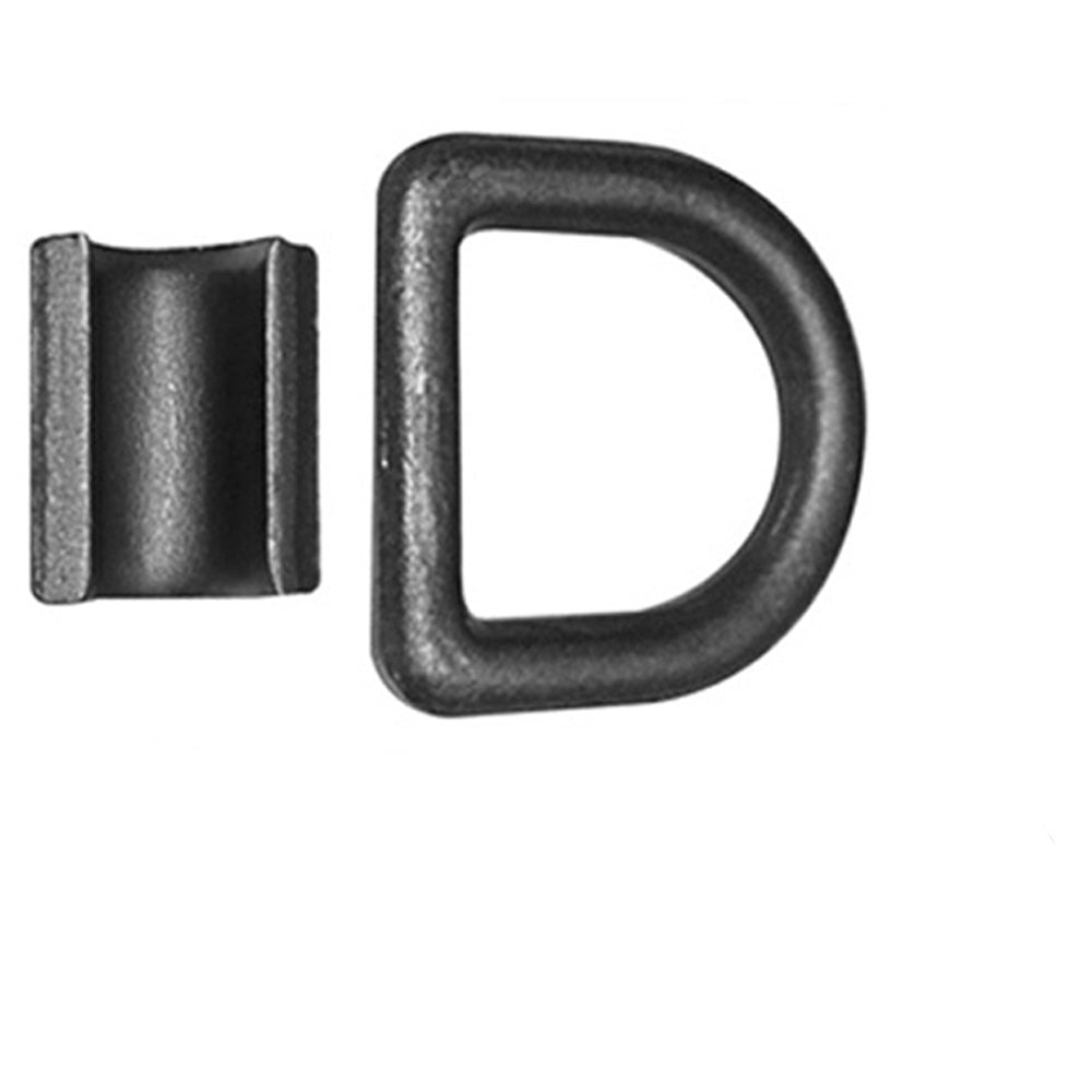 DR050-Z-BLK Ten 1/2" Bolt-on D-Ring (Black) Fits Universal Products
