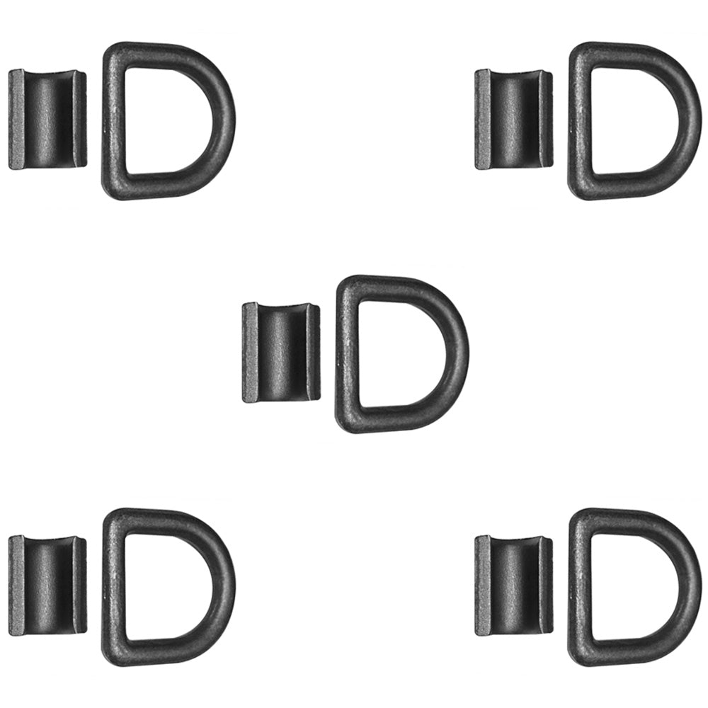 DR050-Z-BLK Five 1/2" Bolt-on D-Ring (Black) Fits Universal Products