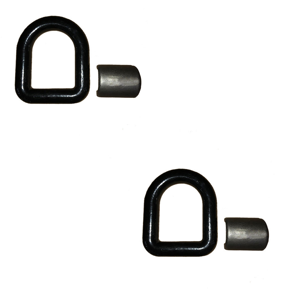 Tlu28-0017 (2) 1" Weld-On D-Ring (Black) Fits Universal
