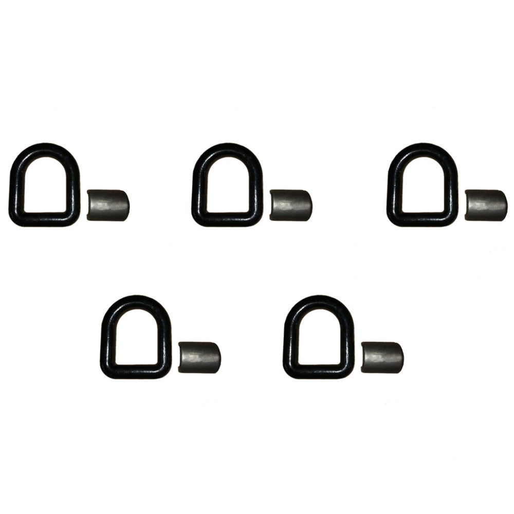 Qty 5: 1" Bolt-on D-Ring (Black)
 Fits Universal Replaces Tlu28-0017