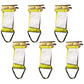 6 pcs E Track Fitting Cargo Trailer Tie Down D Ring Enclosed Van Truck Web Strap