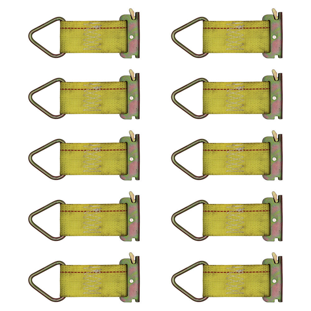 10 Pk E Track Cargo Tie Off Rope Down Fitting Straps Enclosed Trailer 3,000 lbs