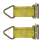 (2) Trailer Tie Off E Track Fitting Rope Enclosed Trailer Cargo Tie Down Strap