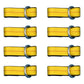 Qty 8: Heavy Duty Lasso/Wheel Lift Straps  (Yellow)  Fits Universal Products