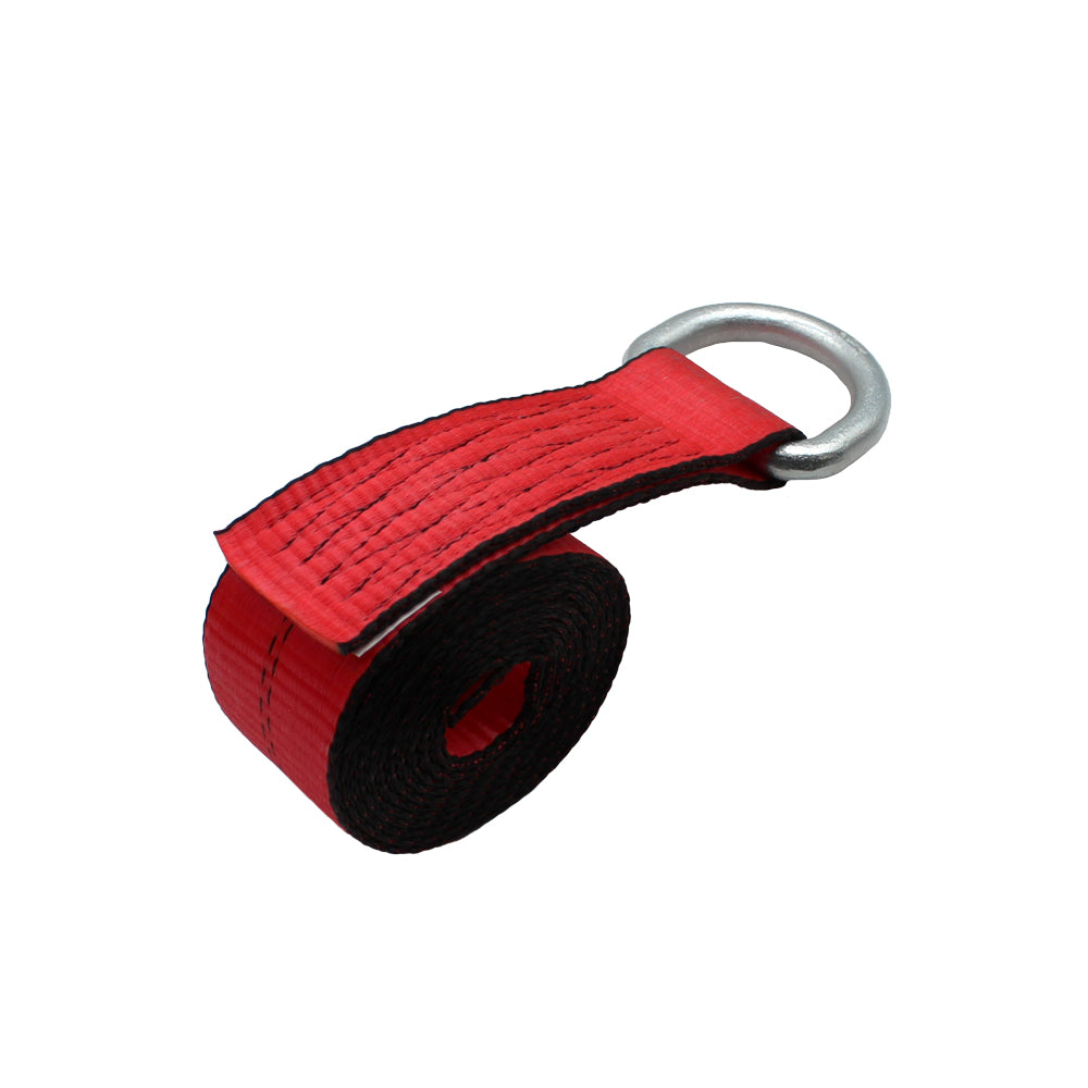 N/A Heavy Duty Lasso/Wheel Lift Straps (Red) Fits Universal Products