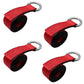 (4) Heavy Duty Red Strap 2" x 8’ with Plated D Ring 12,000 Lb Breaking Strength