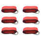 Qty 6: Heavy Duty Lasso/Wheel Lift Straps (Red) Fits Universal Replaces N/A