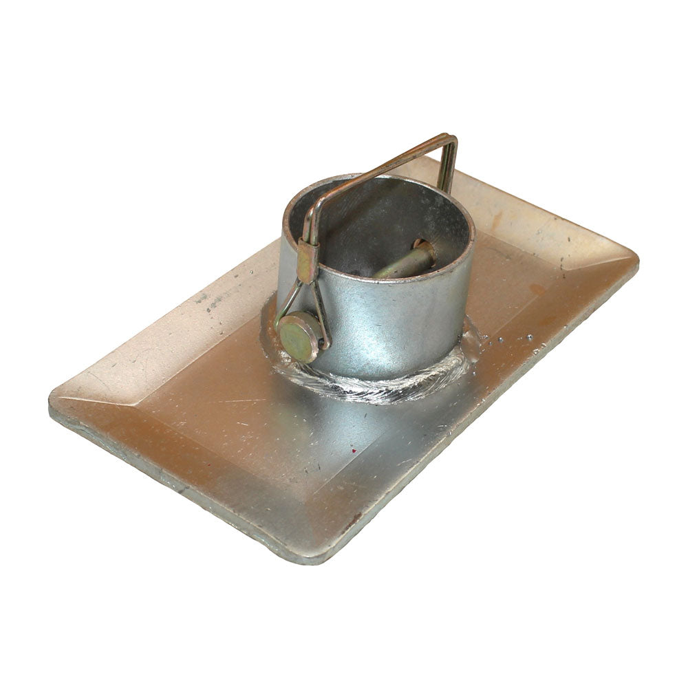Trailer Jack Foot Plate w/ Lock Pin Fits Bull Dog Replaces 500244