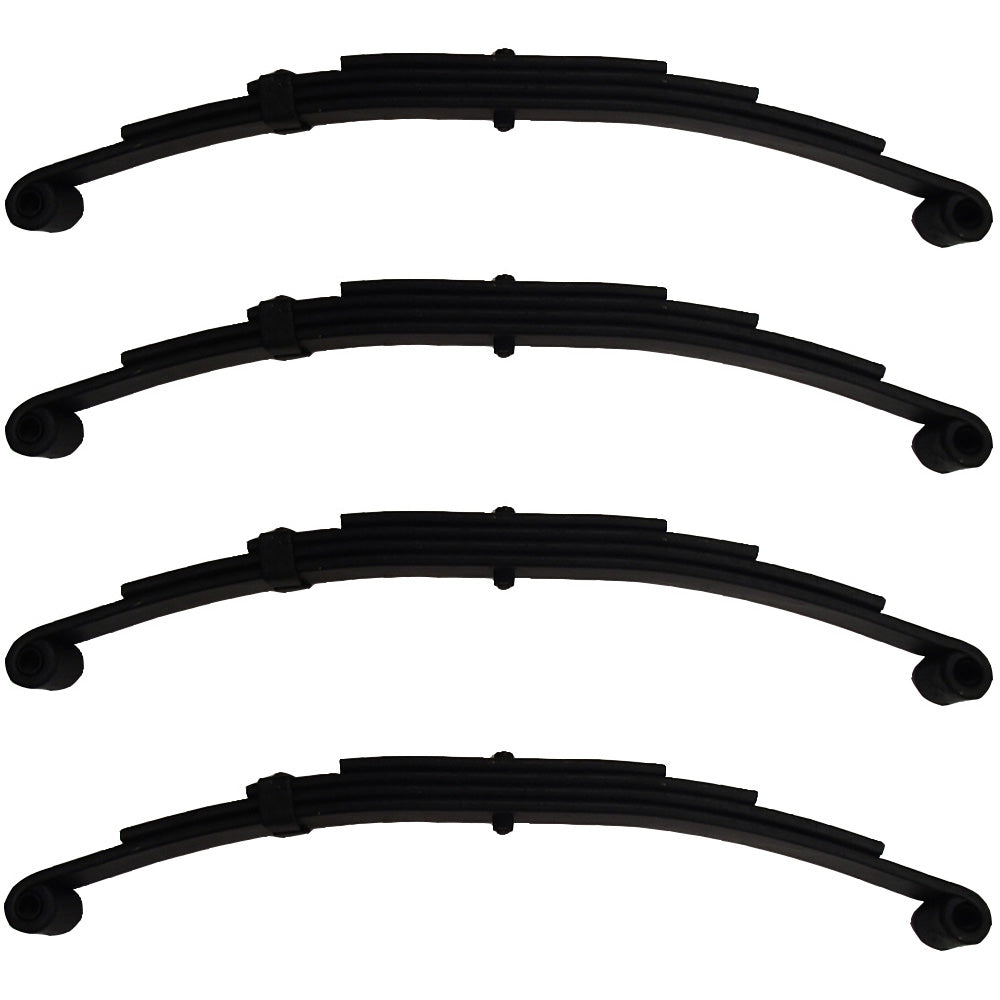 (4) 4 Leaf Double Eye Springs for 5,000 Lb Trailer Axles Boat Utility