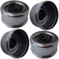 4 Trailer Axle Hub 2.72" EZ Lube Dust Cover Grease Cap w/Rubber Plug Fits Dexter