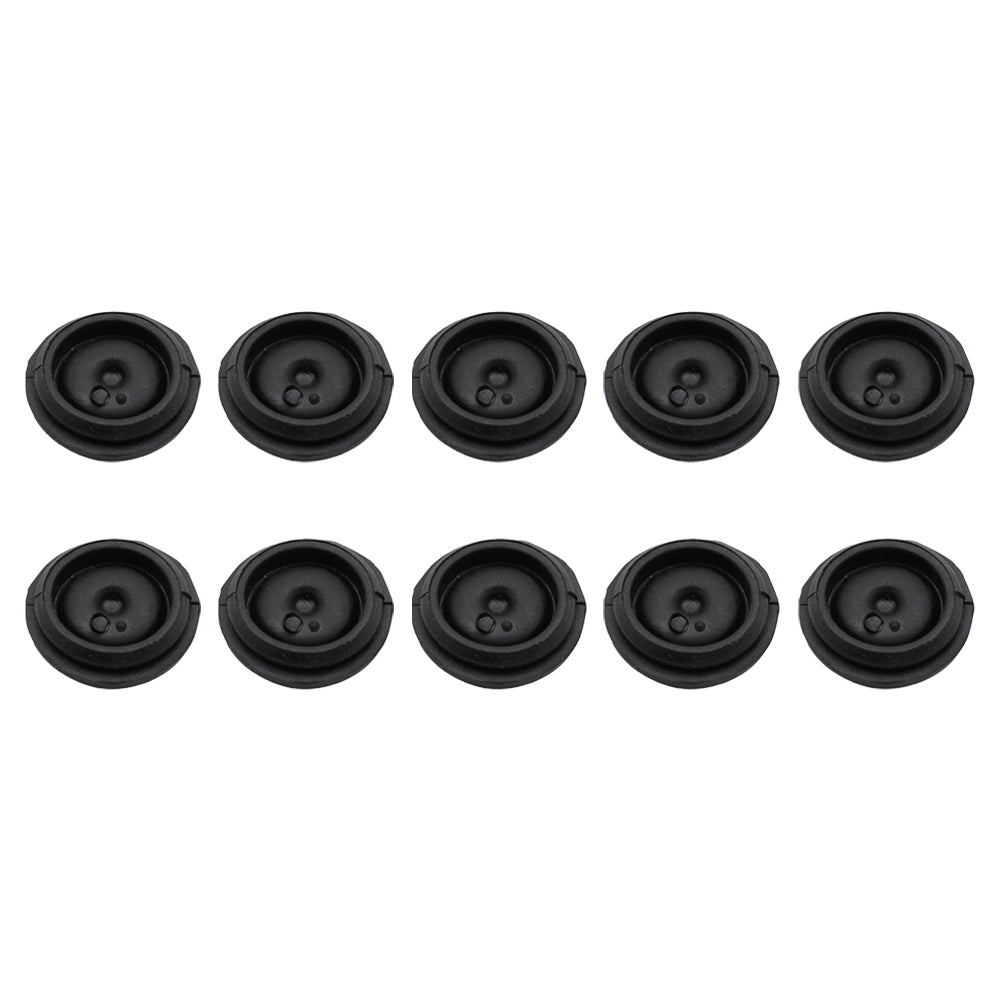 (10) New Replacement Black Rubber Grease Plug Hub Dust Caps TLU31-0009