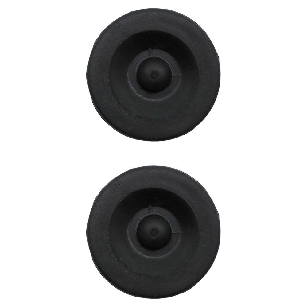 (2) New Black Rubber Grease Plug Hub Dust Cap for RedLine Trailer Camper RV Axle