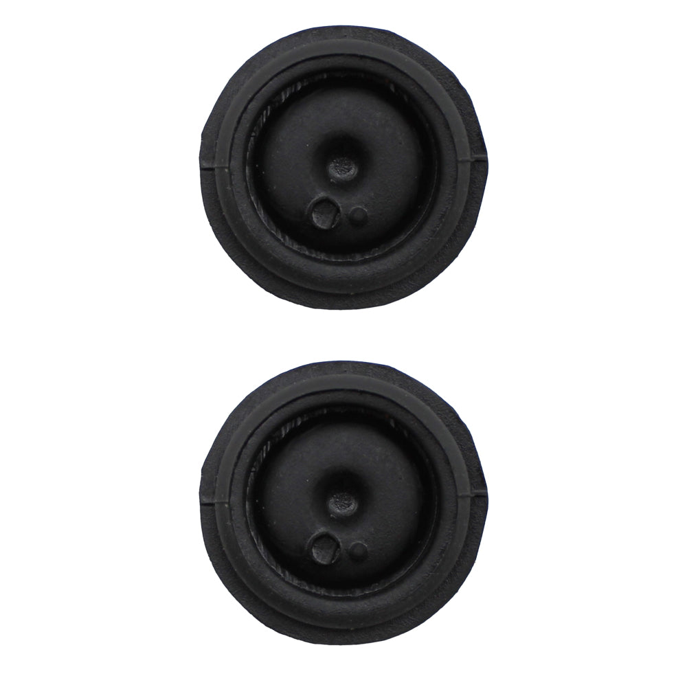 (2) New Black Rubber Grease Plug Hub Dust Cap for RedLine Trailer Camper RV Axle