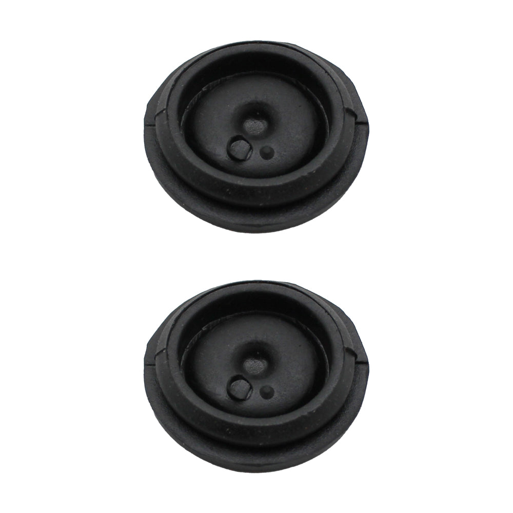(2) New Black Rubber Grease Plug Hub Dust Cap for RedLine Trailer Camper RV Axle