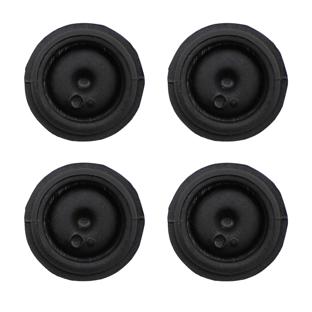 (4) BLACK RUBBER GREASE PLUG Hub Dust Caps for Eng Trailer Camper Axle