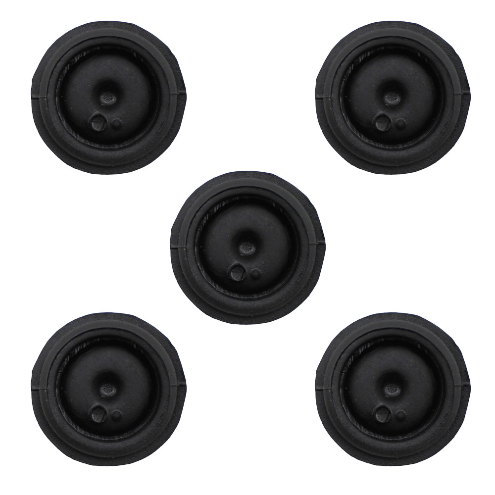 (5) New Black Rubber Grease Plug Hub Dust Caps Fits AL-KO Trailer Camper RV Axle