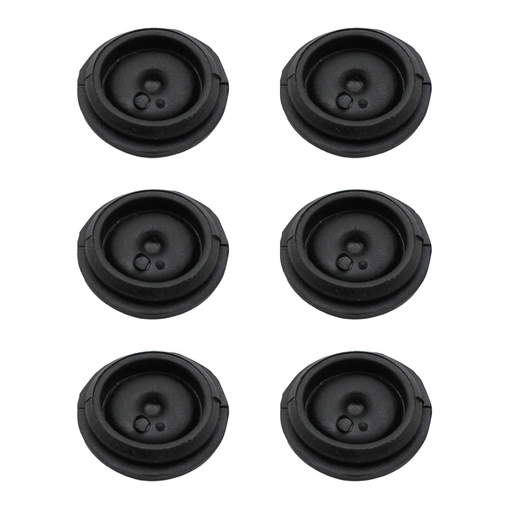 Qty 6: Rubber Grease Plugs Fits Dexter Replaces 085-001-00