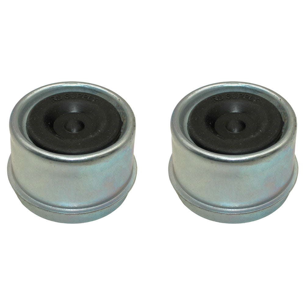 (2) 1.98" EZ Lube Rubber Plug Dust Cap Grease Cover Dexter Trailer Axle Hub