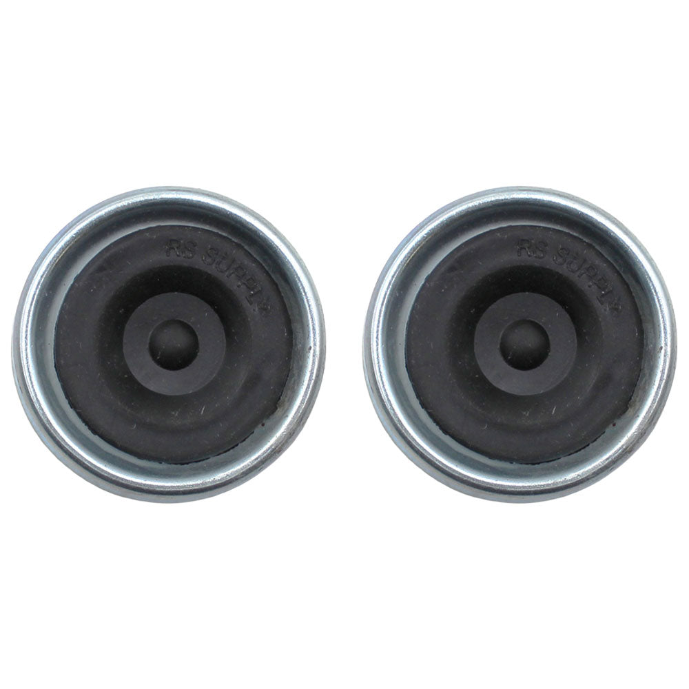 (2) Dust Cap Cup Grease Cover & Plug Fits RV Camper Utility 1.98" inches