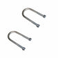 TWO 6" Long 1/2" Diameter U-Bolts and Nuts Fits Trailers with 2-3/8 Round Axles