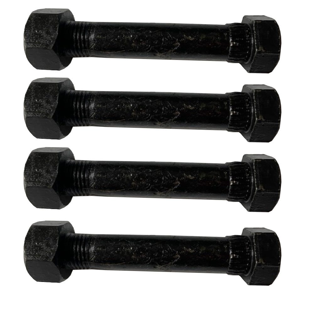 4 Pc Trailer Spring Shackle Bolt & Nut - 9/16" X 3" Long