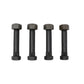 9/16 Inch x 3 Inch Shackle Bolts with Nuts for 1-3/4 Inch Wide Springs - 4 Pack