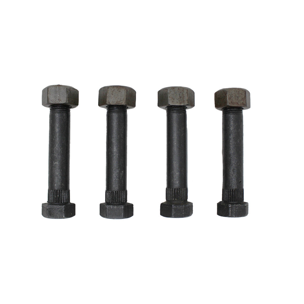 9/16 Inch x 3 Inch Shackle Bolts with Nuts for 1-3/4 Inch Wide Springs - 4 Pack