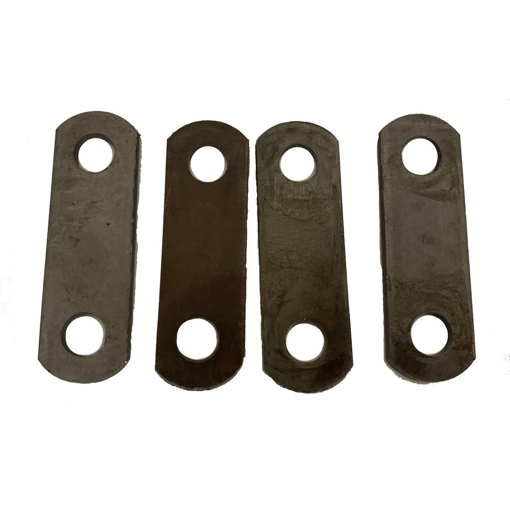 Weld On Utility Trailer Double-Eye Leaf Spring Hanger Kit - Single Axle