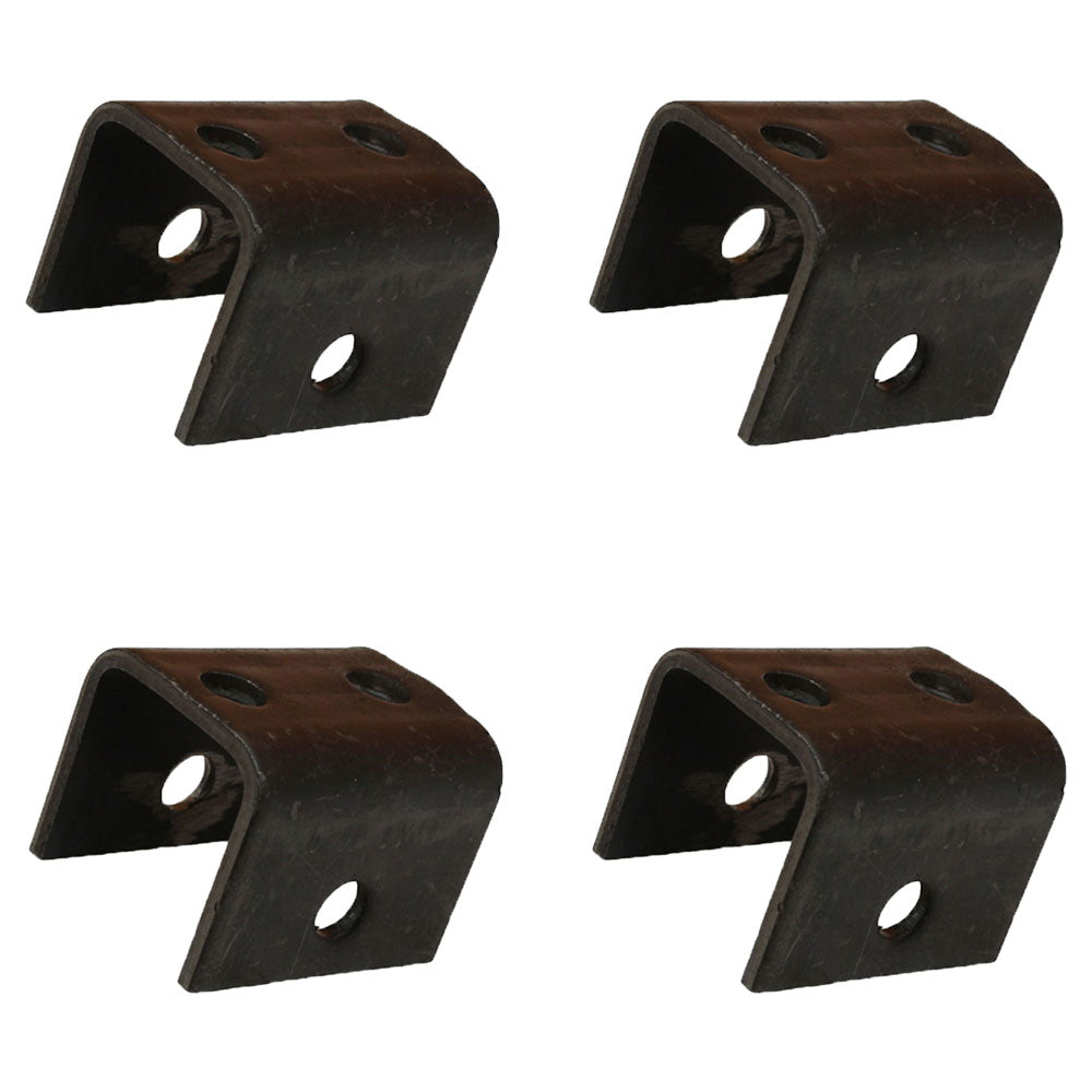 Four Front/Rear Hangers for Double-Eye Springs 2-3/8" x 3" x 1-7/8" x 9/16"