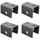 (4) Four Steel Weld-On Hangers for Single Axle Trailer 1-3/4" Leaf Spring Axle