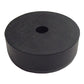 (1) Black Rubber Bumper for Cargo Trailer Rear Ramp Door Stop 2.5" Round 1" Tall