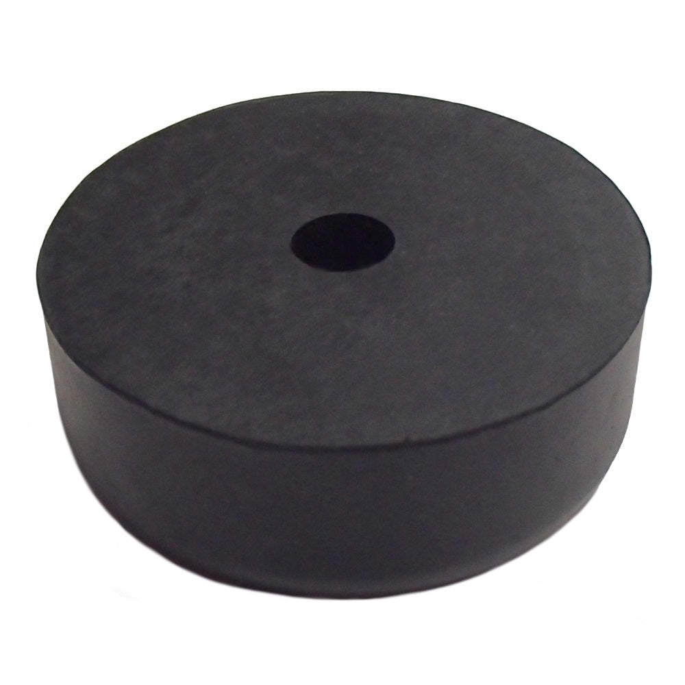 (1) Black Rubber Bumper for Cargo Trailer Rear Ramp Door Stop 2.5" Round 1" Tall