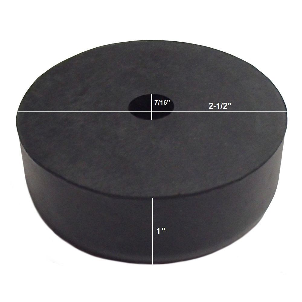 (1) Cargo Trailer Ramp Door Replacement Black Rubber Bumper