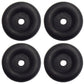 (4) Black Rubber Bumper 2.5" Round Cargo Trailer Ramp Door Stop Boat Dock Guard