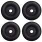 (4) Black Rubber Bumper 2.5" Round Cargo Trailer Ramp Door Stop Boat Dock Guard