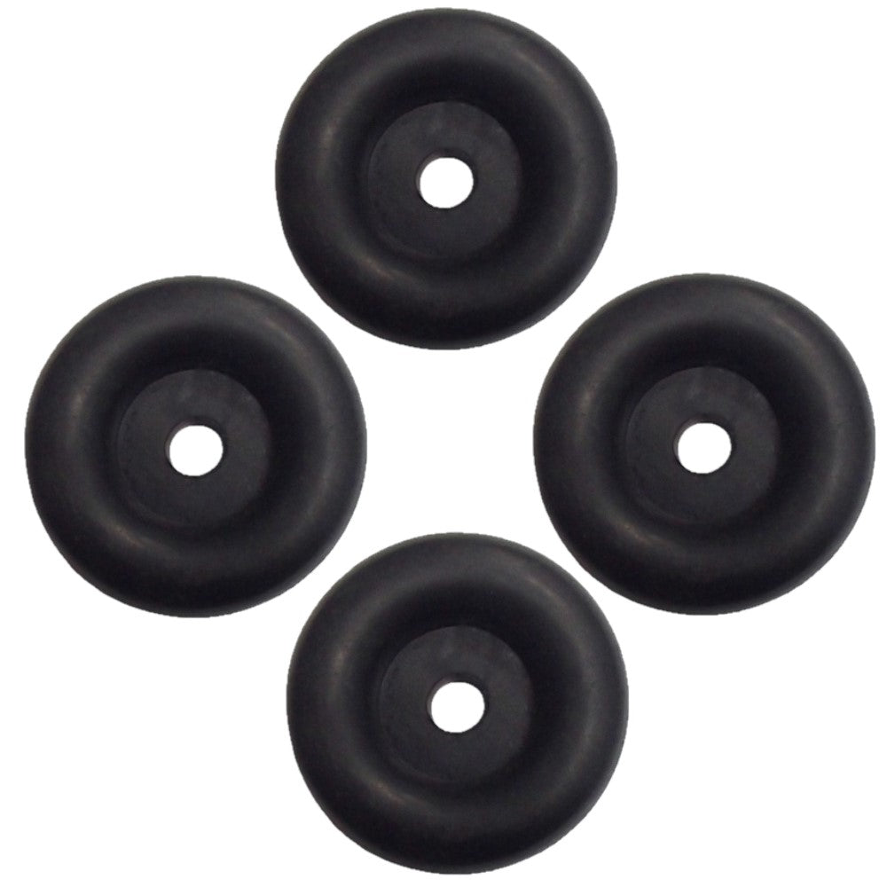 OTK20-0275 Cargo Trailer Ramp Door Black Rubber Bumper 2.5 ' Round 4 Pack