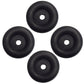 (4 PACK)- Cargo Trailer Ramp Door Stop Guard Black Rubber Bumper 2.5" Round