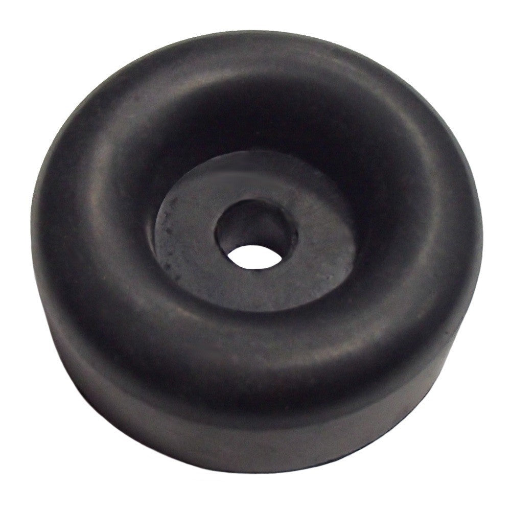 (4) Black Rubber Bumper 2.5" Round Cargo Trailer Ramp Door Stop Boat Dock Guard