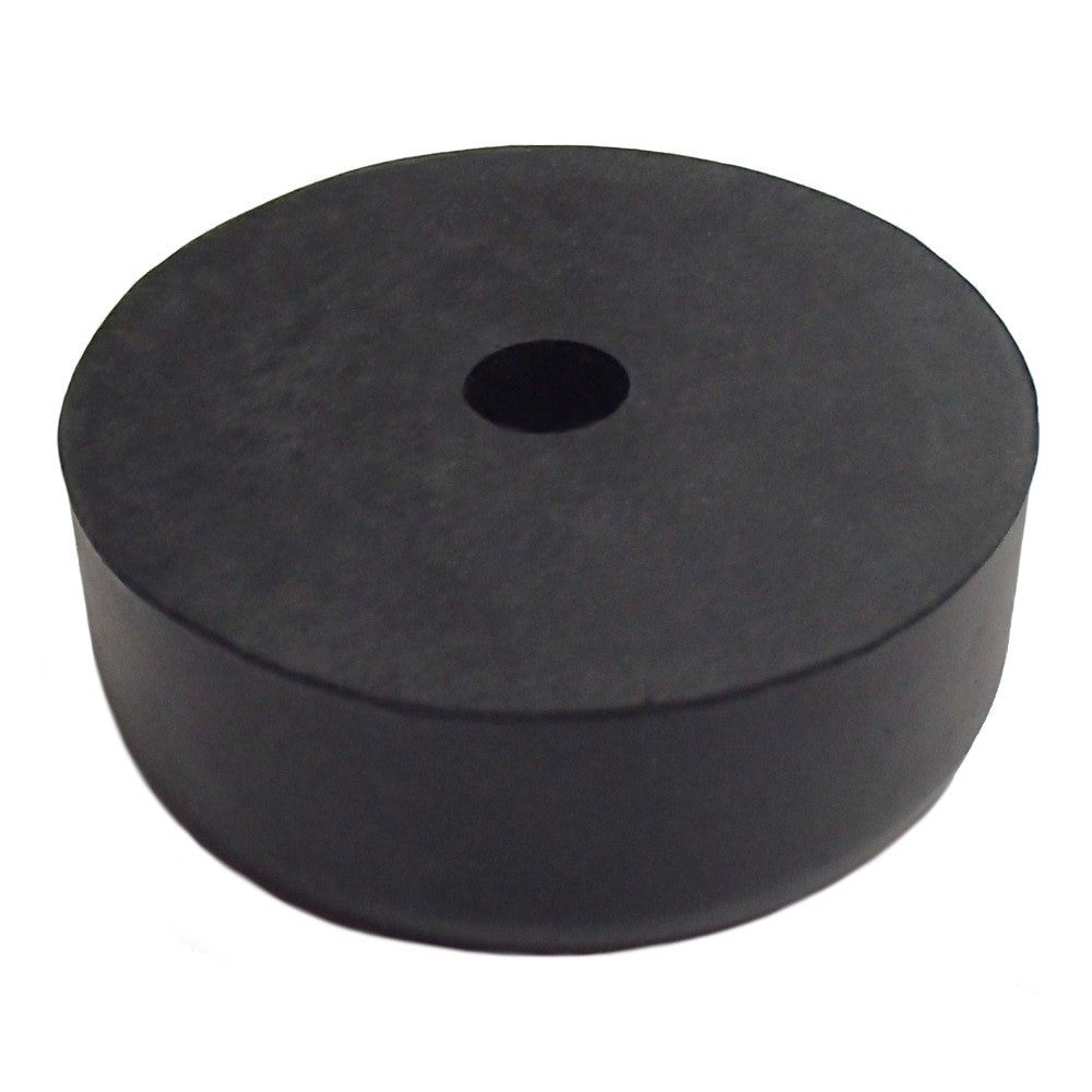 (4)- Cargo Trailer Ramp Guard Door Stop 2.5" Premium Round Black Rubber Bumper