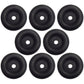 Eight 8- Black Rubber Bumpers for Cargo Trailer Door Ramp 2.5" Round  OTK20-0275
