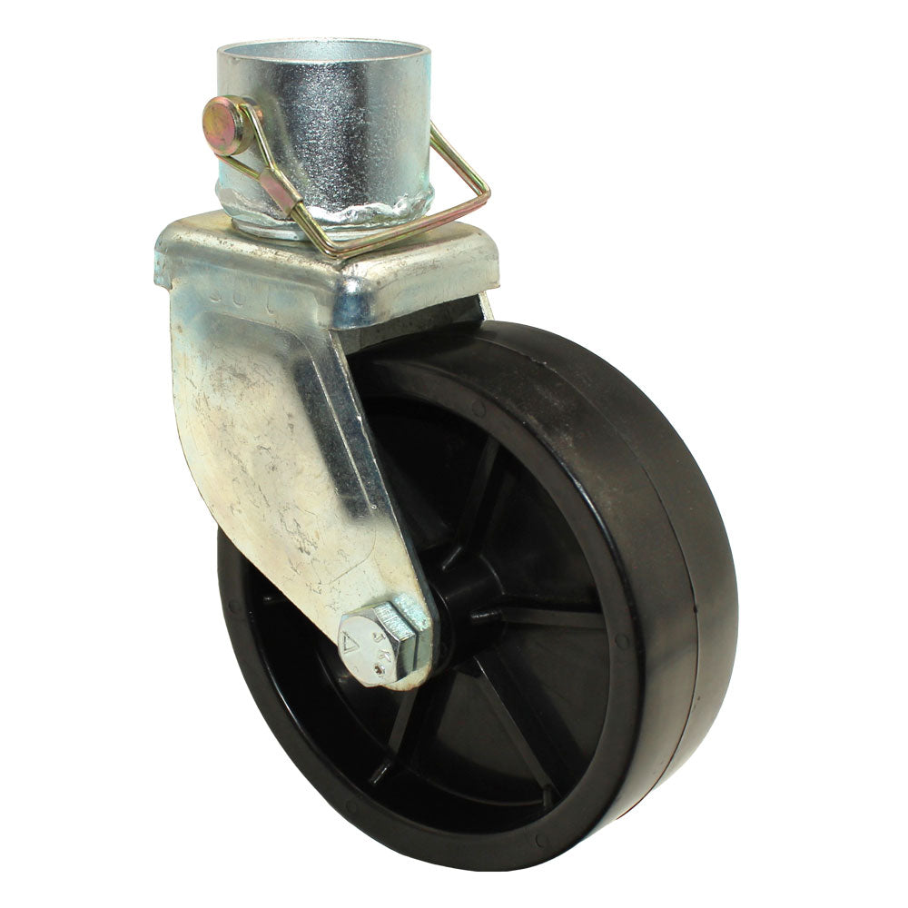 1200 lbs 6" Trailer Swirl Jack Caster Wheel w/ Safety Pin Boat Hitch Replacement