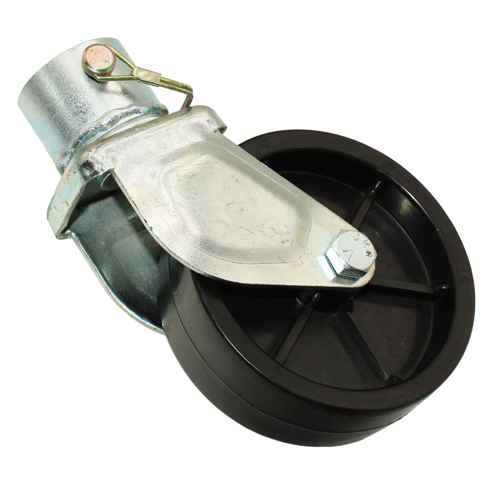 New 6" Trailer Swirl Jack Caster Wheel With Pin Boat Hitch Replacement Removable