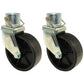 Two (2) 6" Trailer Swirl Jack Caster Wheels w/ Safety Pin 1200 lbs - Boat Hitch