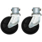 2 Pc Trailer Jack Swivel Caster Wheel 6 x 2 With Pin Boat Hitch Replacement
